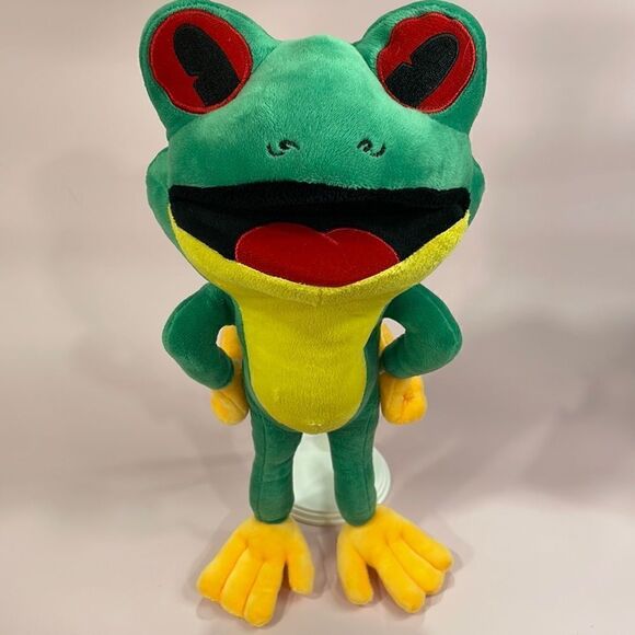 Rainforest Cafe Cha Cha the Red Eyed Tree Frog 16” long Excellent Used Condition - Picture 1 of 8